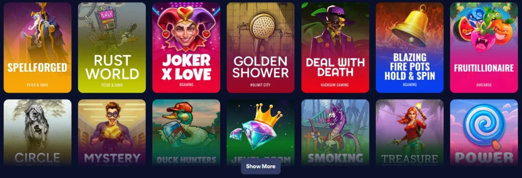 Spinchester Casino affiliate-landingspagina voorbeeld